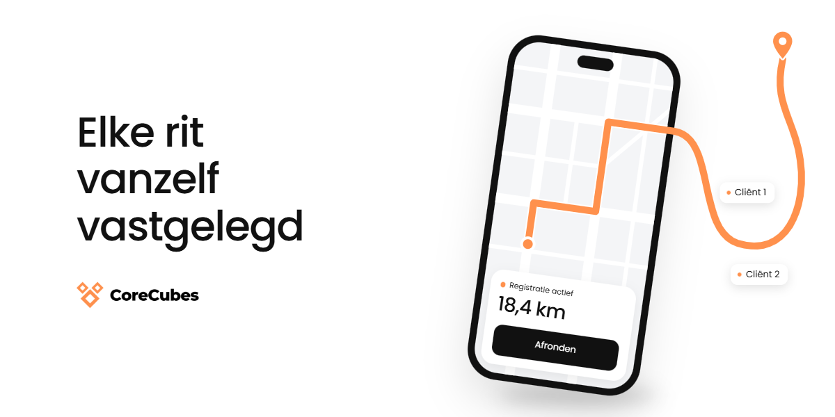 Kilometerregistratie met GPS: zo werkt de CoreCubes RouteTracker